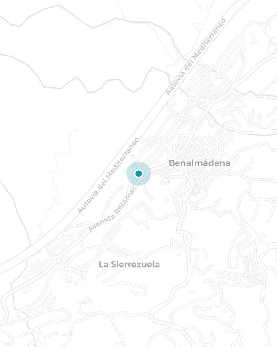 Ubicación de Villa Larimar en Benalmádena Pueblo